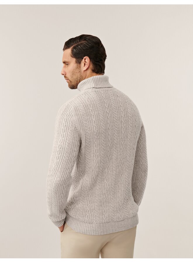 Cavallaro Pullover Mergio Roll Neck Kit/L Beige