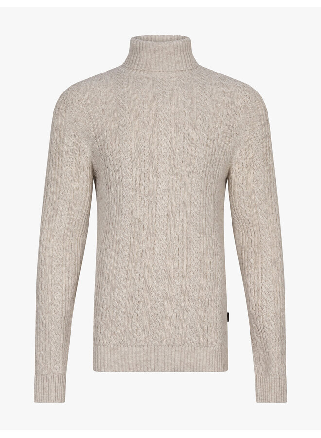 Cavallaro Pullover Mergio Roll Neck Kit/L Beige