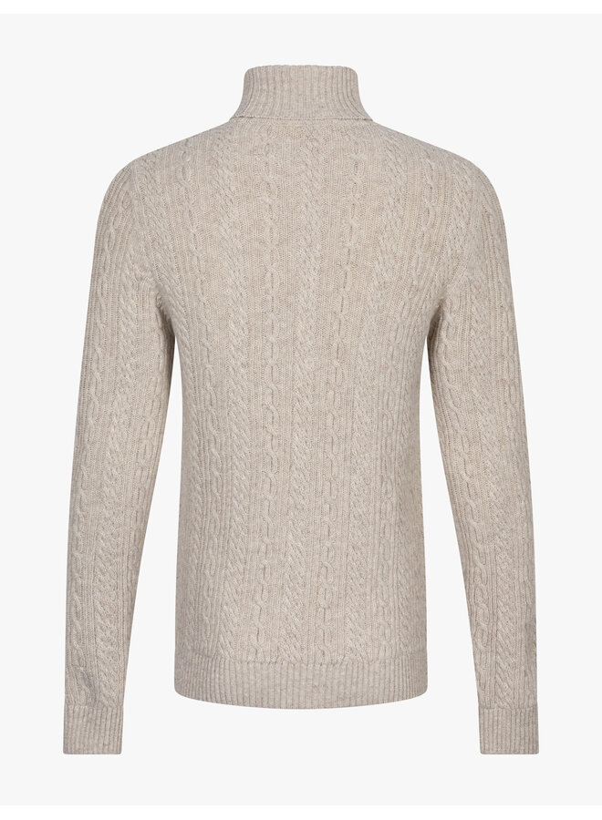 Cavallaro Pullover Mergio Roll Neck Kit/L Beige