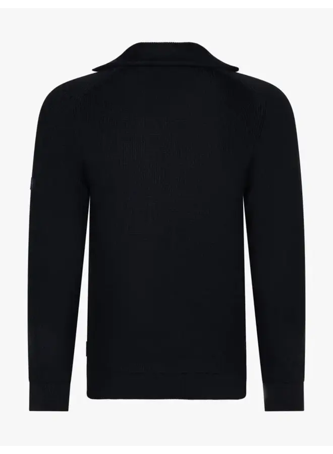 Cavallaro Pullover Corsico Half Zip Dark Blue