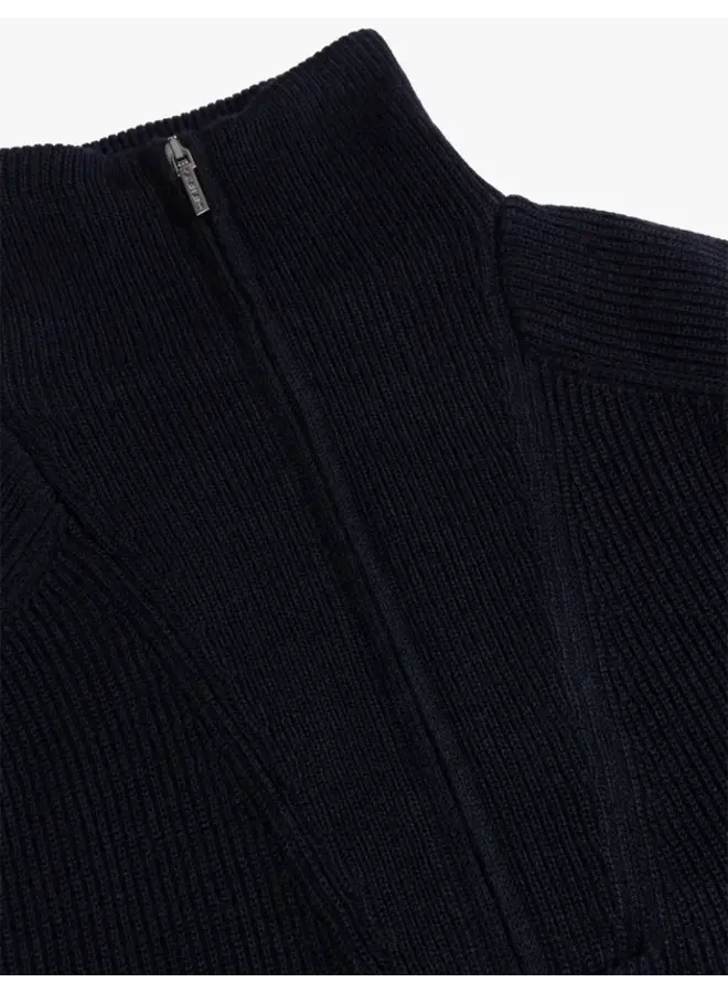 Cavallaro Pullover Corsico Half Zip Dark Blue