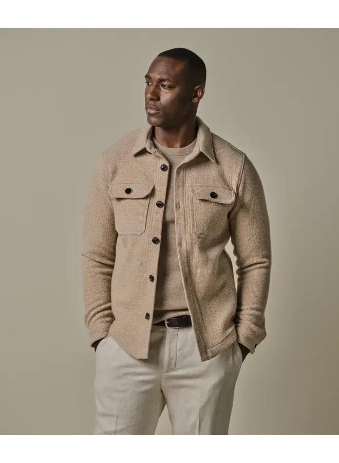 Profuomo Overshirt Structure Sand