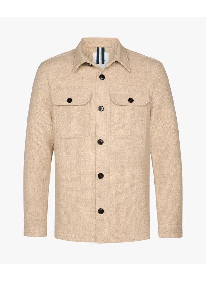 Profuomo Overshirt Structure Sand