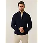Cavallaro Pullover Sagio Half Zip Dark Blue
