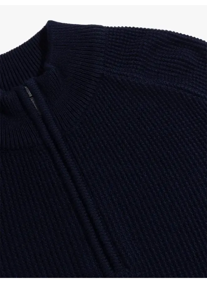 Cavallaro Pullover Sagio Half Zip Dark Blue