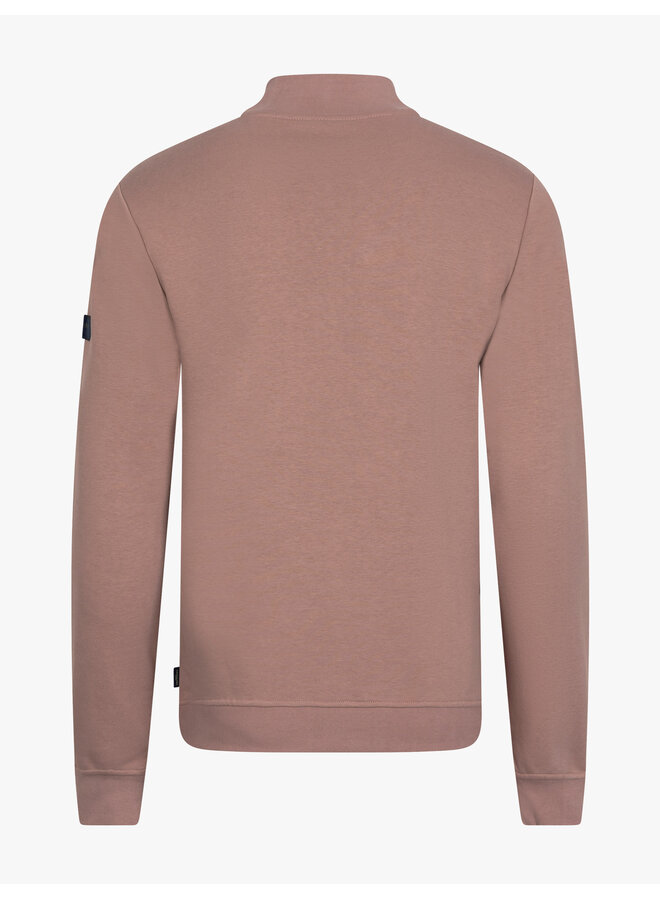 Cavallaro Sweat Diagono Half Zip Old Pink