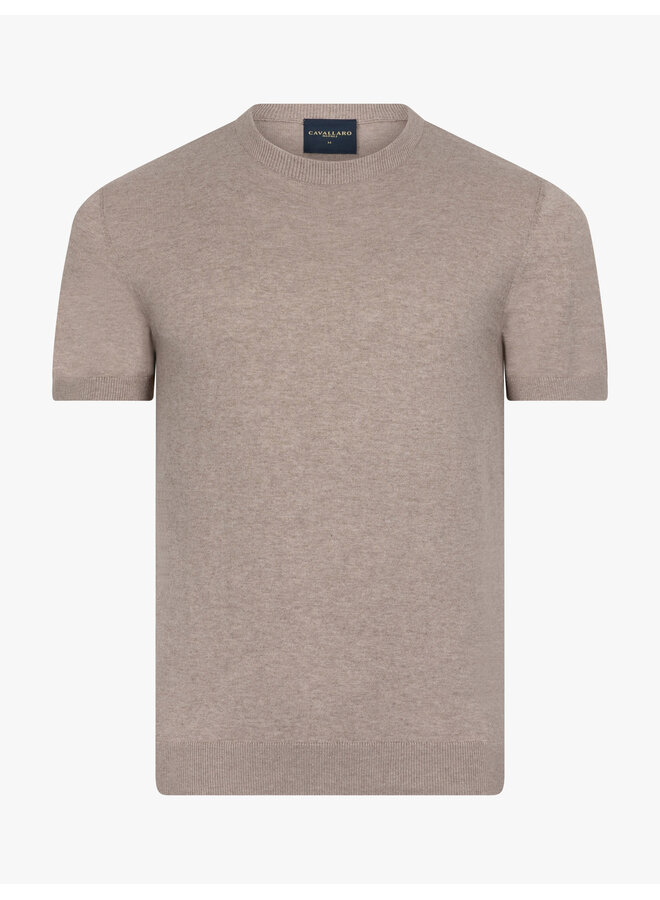 Cavallaro Cercolo Tee Taupe Melange