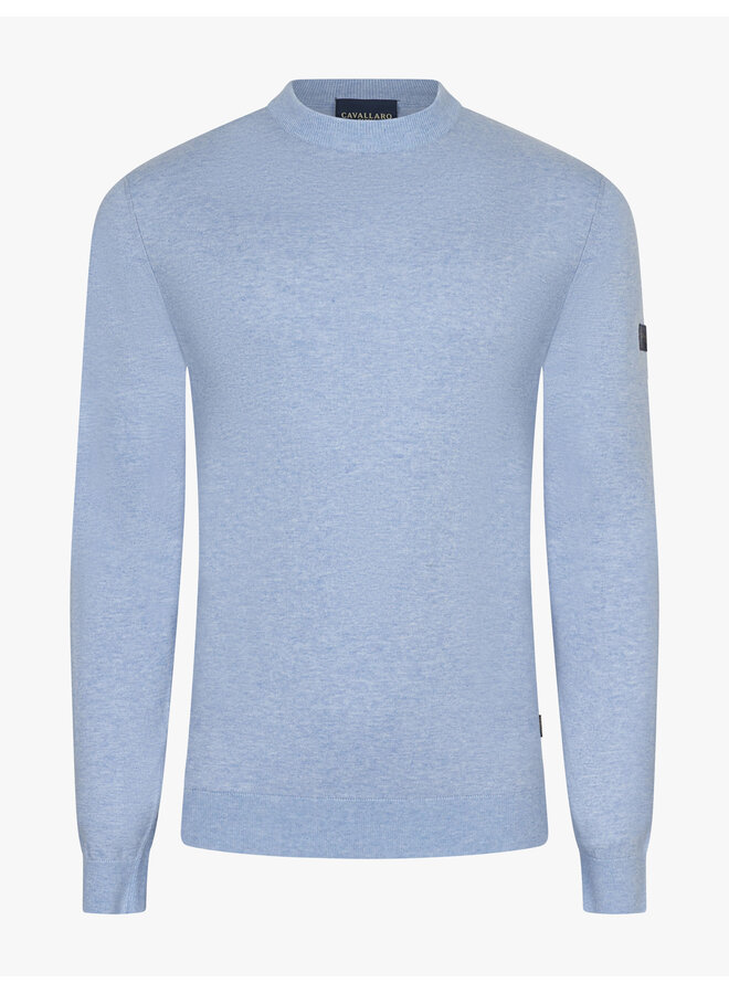 Cavallaro Cercolo Round Neck Pullover Light Blue
