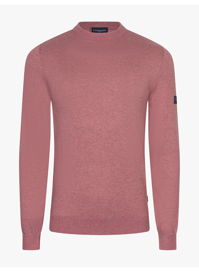 Cavallaro Cercolo Round Neck Pullover Old Pink Melange