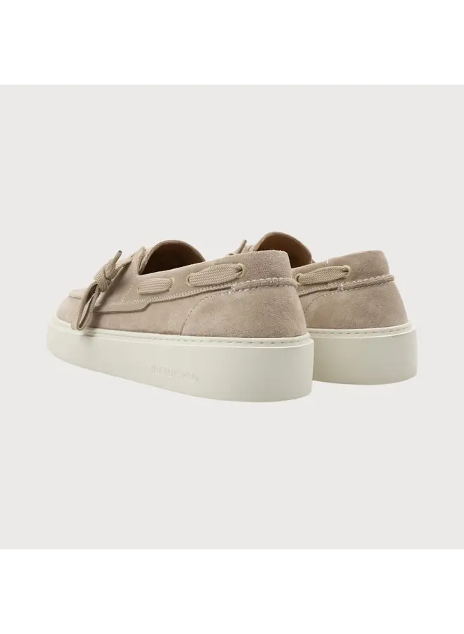 Blue Industry Bootschoen Marina Deck Velvety Suede Off-White/Beige