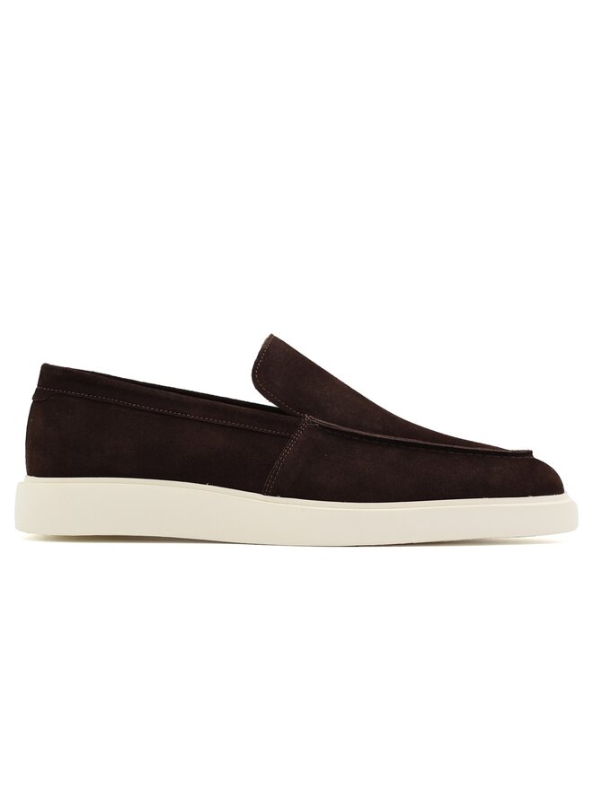 Melik Schoenen Loafer Suède Tulip D. Brown