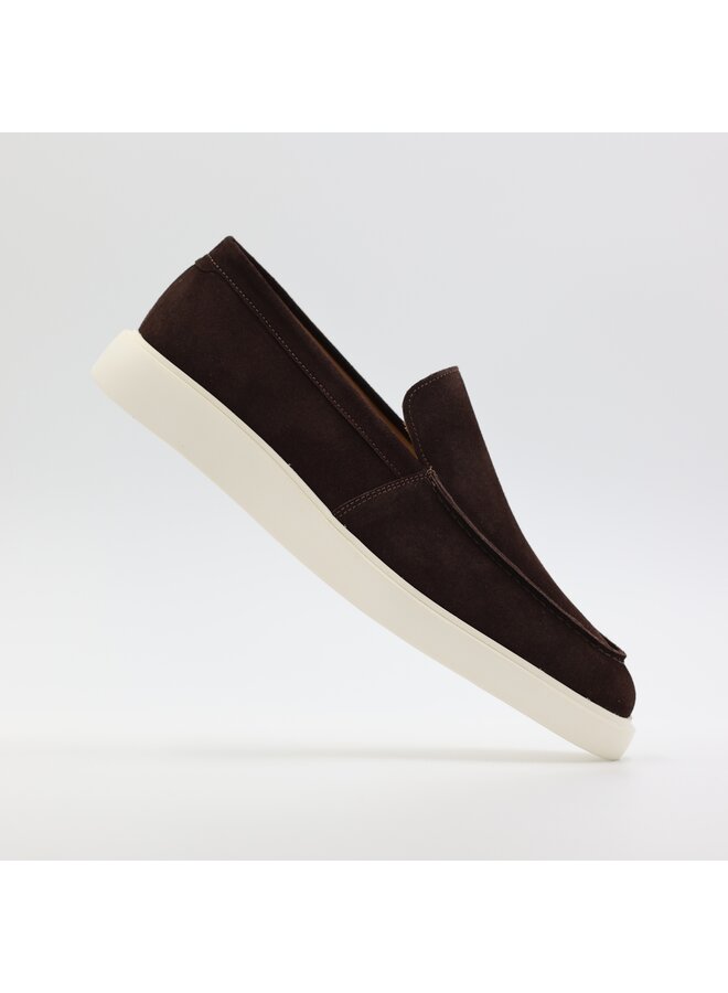 Melik Schoenen Loafer Suède Tulip D. Brown