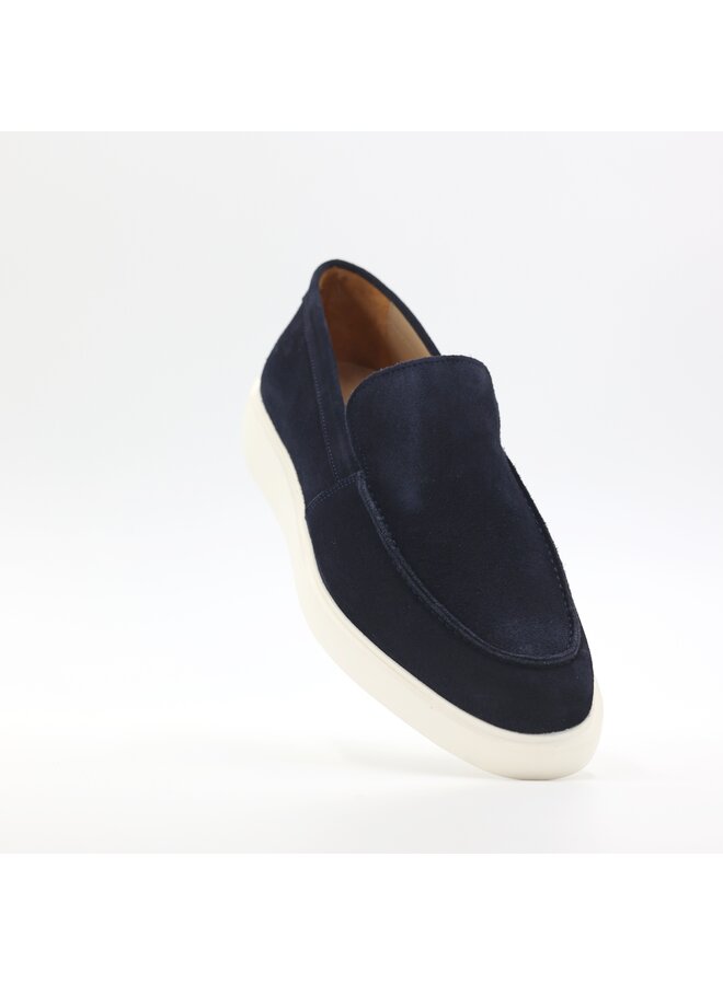 Melik schoenen Loafer Suède Tulip Dark Blue