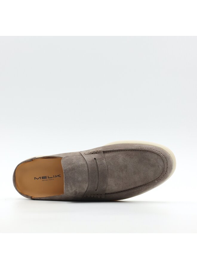 Melik Schoen/Slipper Cellv Suède Taupe