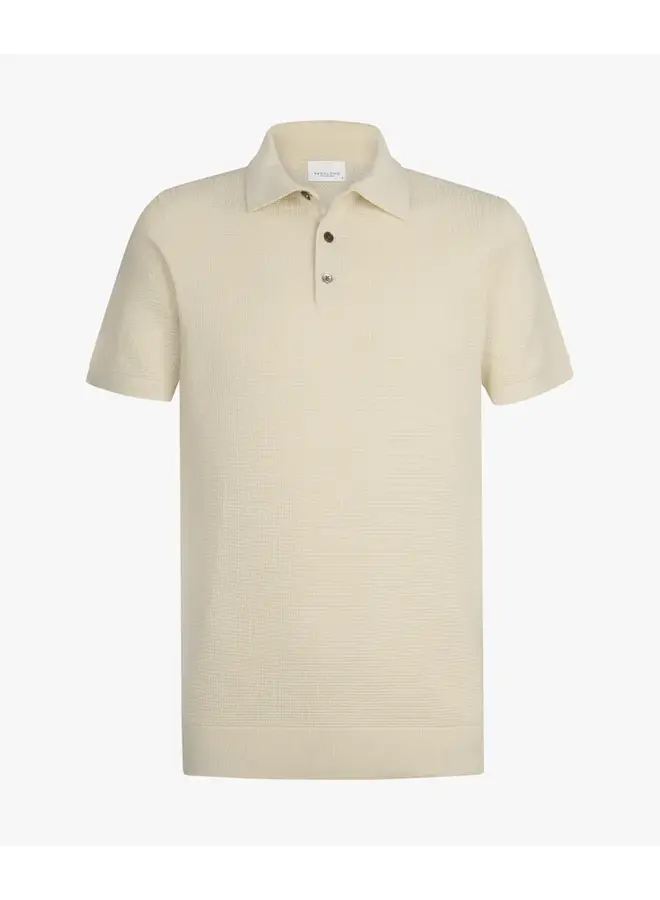 Profuomo Polo SS Wafel Off-White
