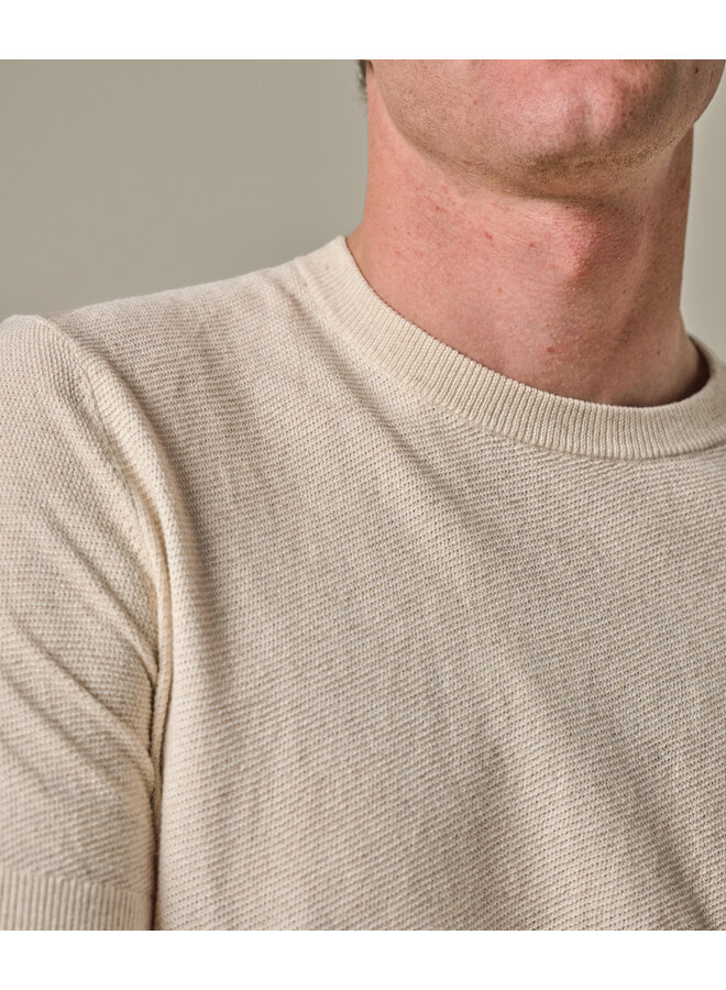 Profuomo T-Shirt Crew Neck Raw White