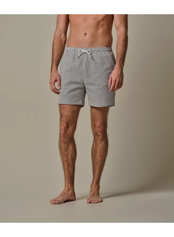 Profuomo Swimshort Stripe Clay