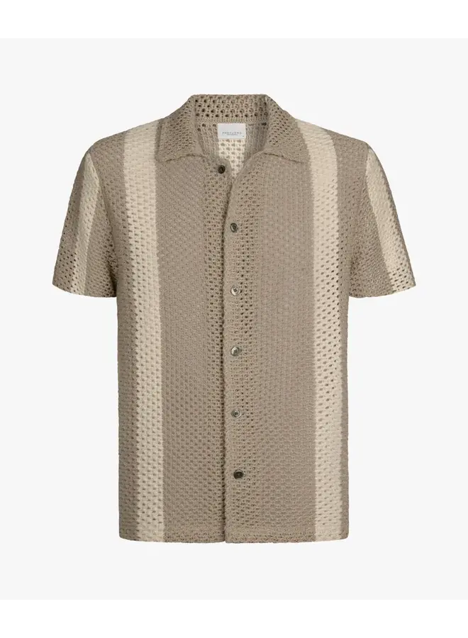 Profuomo Polo Crochet button Beige