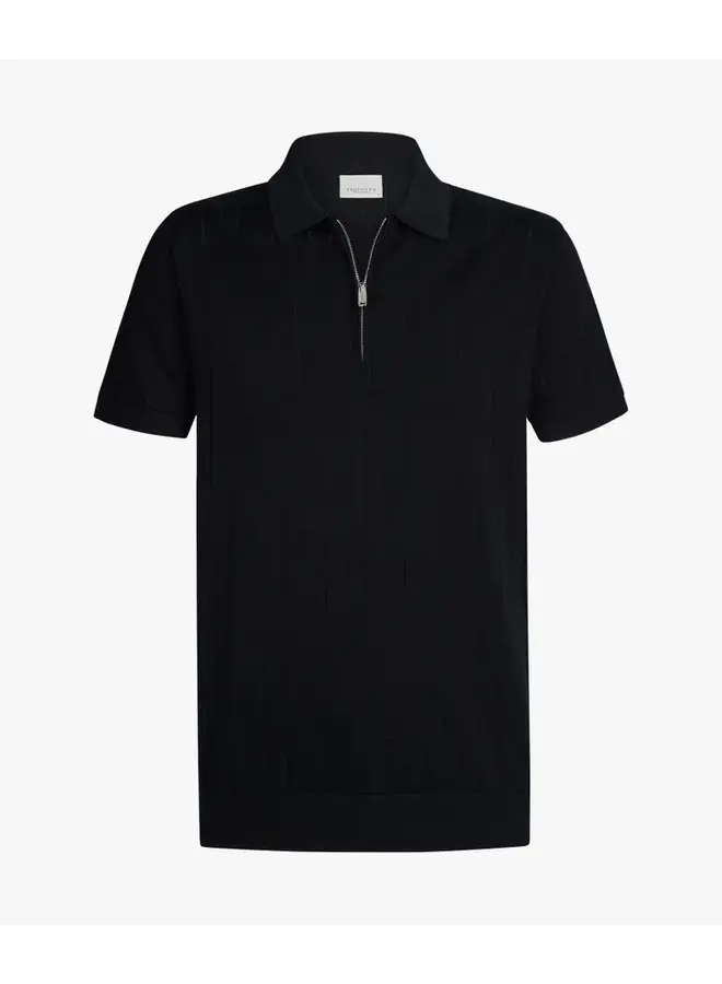 Profuomo Polo Half Zip SS Navy