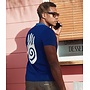 Blue Industry T-Shirt met Print(Back) Blue