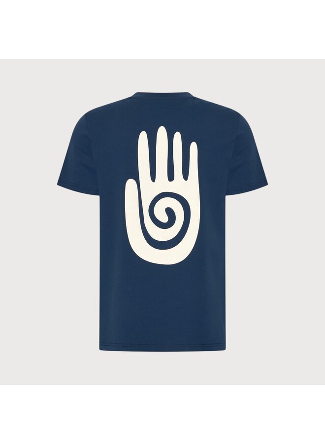 Blue Industry T-Shirt met Print(Back) Blue