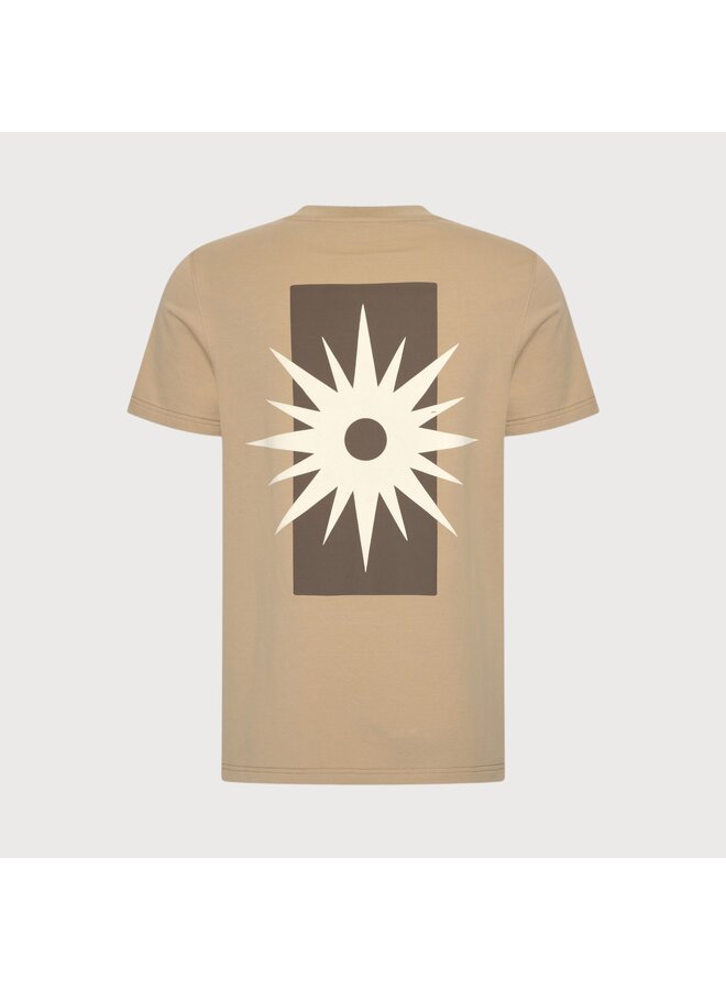 Blue Industry T-Shirt Print (Back) Beige/L.Taupe