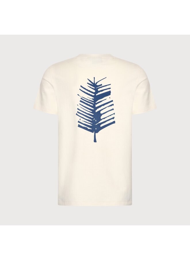 Blue Industry T-Shirt Print (Back) Off-White