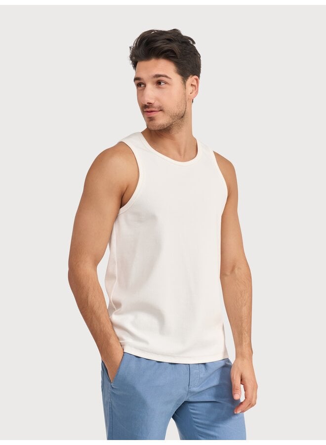 Blue Industry Singlet Uni Offf-White