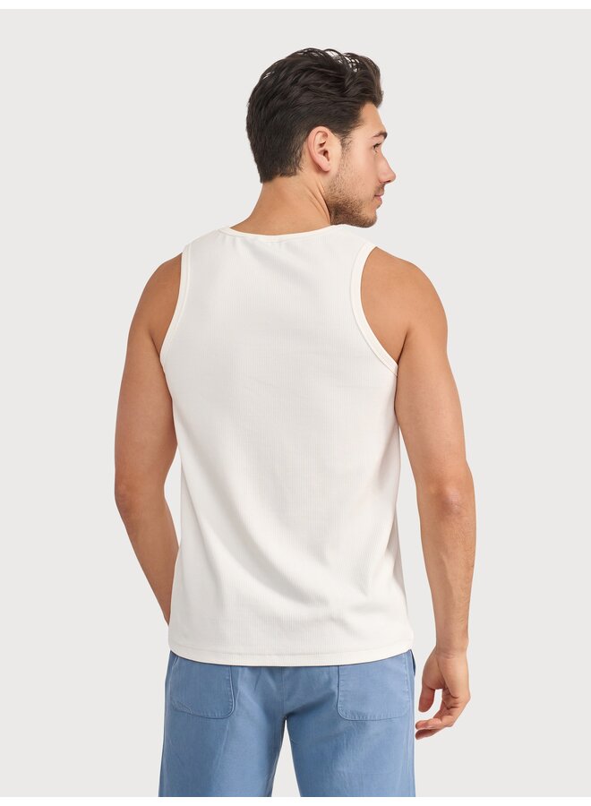 Blue Industry Singlet Uni Offf-White