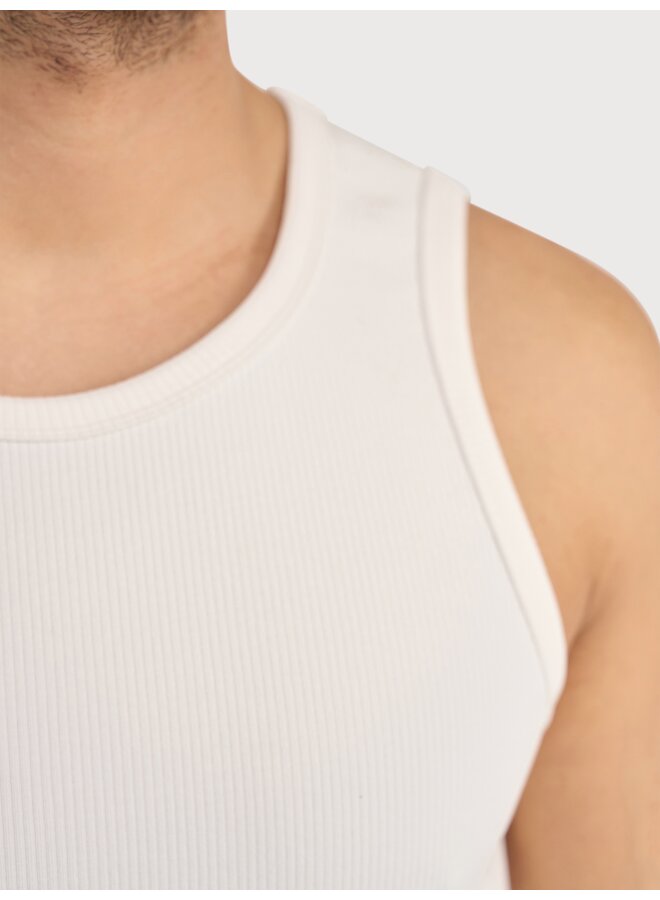 Blue Industry Singlet Uni Offf-White