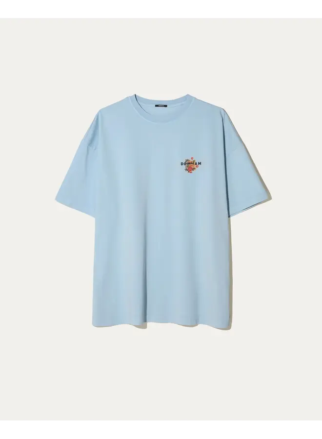 Denham T-Shirt Kansai Graphic LWJ Blue Fog
