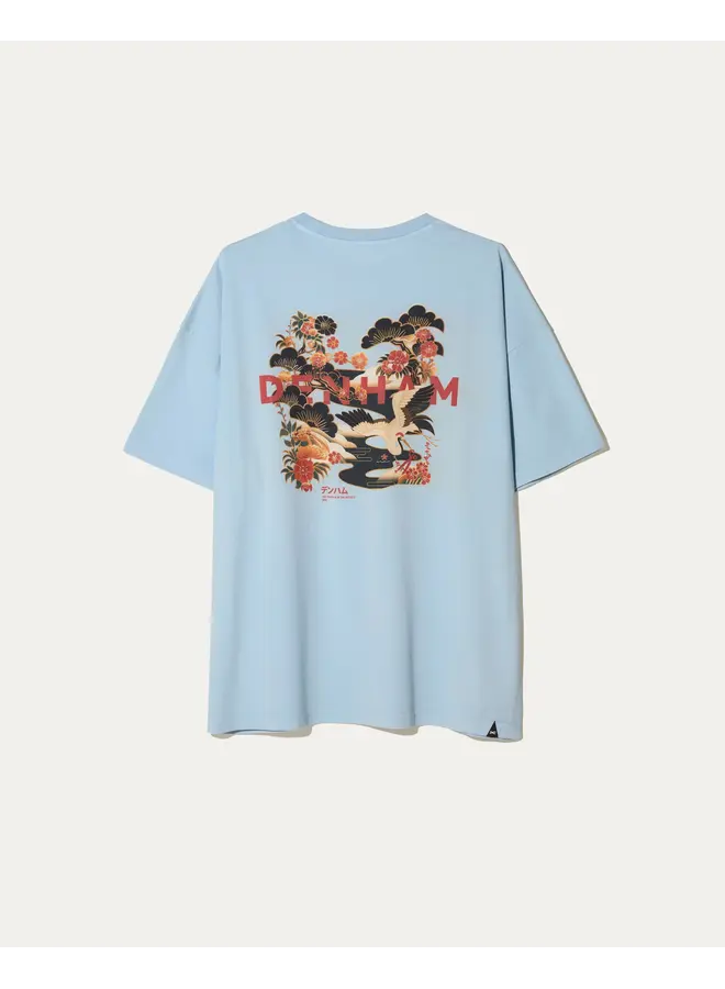 Denham T-Shirt Kansai Graphic LWJ Blue Fog