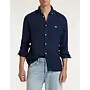 Denham Shirt Linnen  Scissor Button Down Navy Blazer