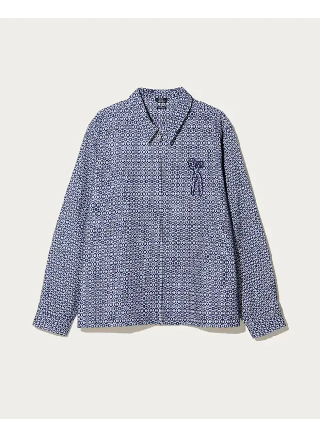 Denham Overshirt Patchi Zip Navy