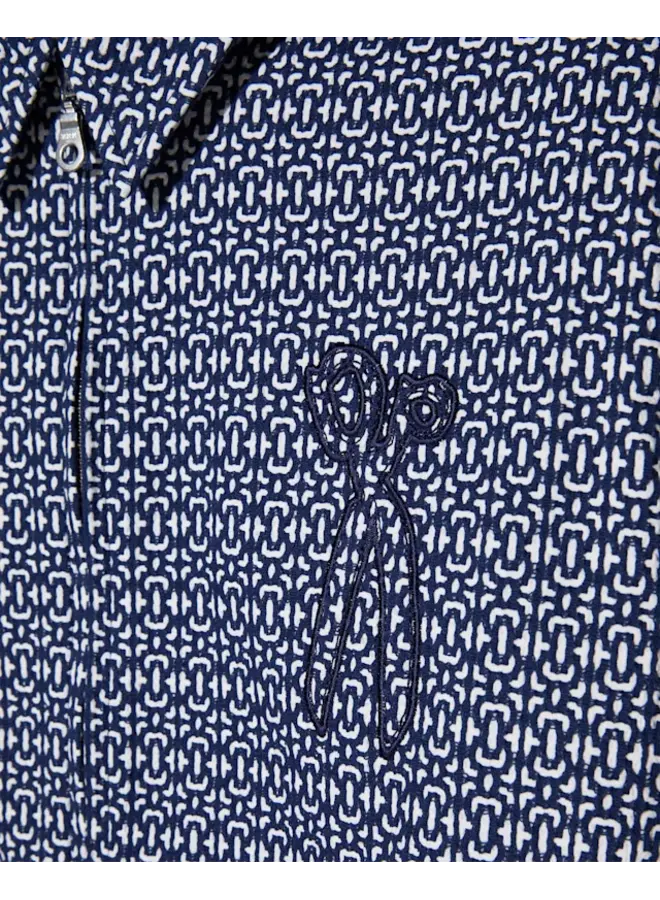 Denham Overshirt Patchi Zip Navy