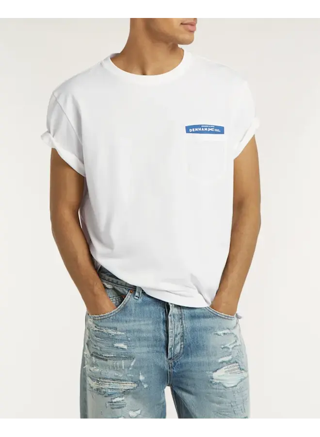 Denham Spot Classic Tee White