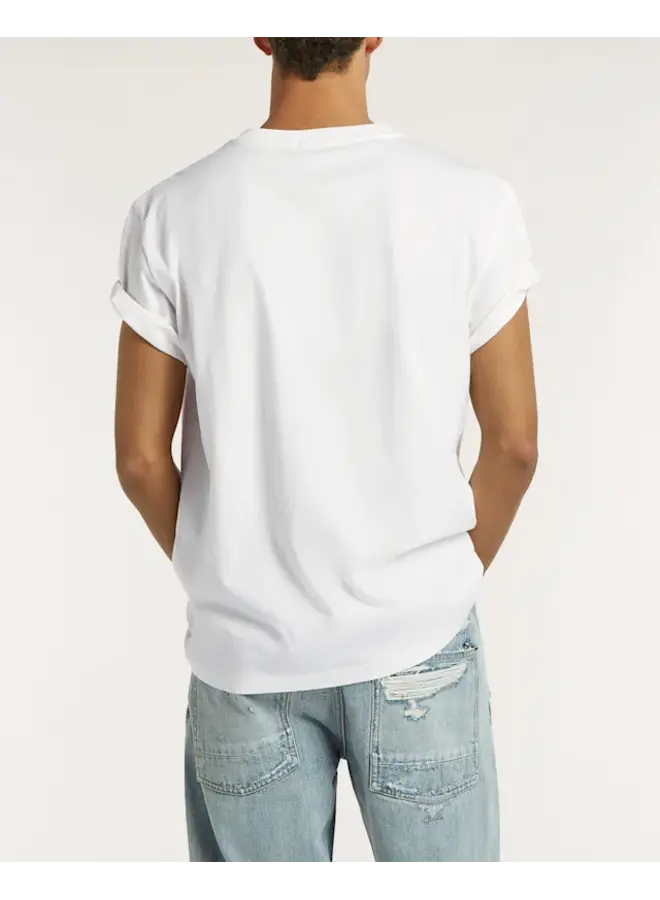 Denham Spot Classic Tee White