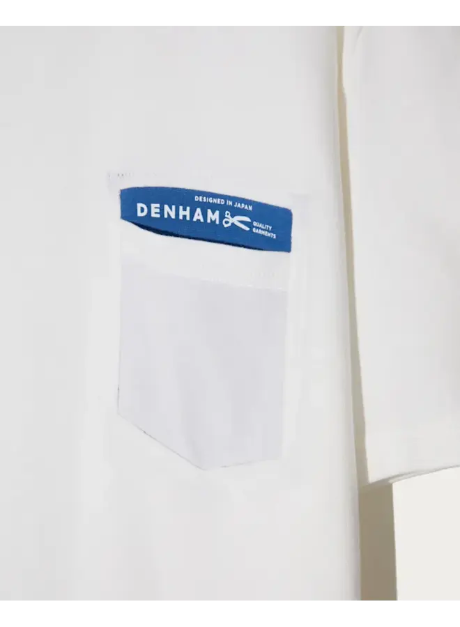 Denham Spot Classic Tee White