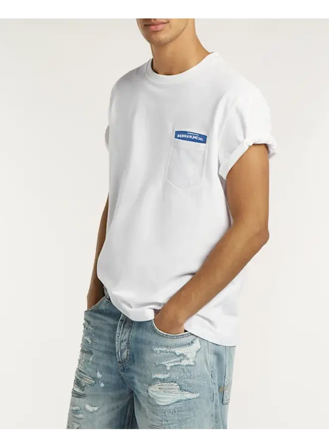 Denham Spot Classic Tee White