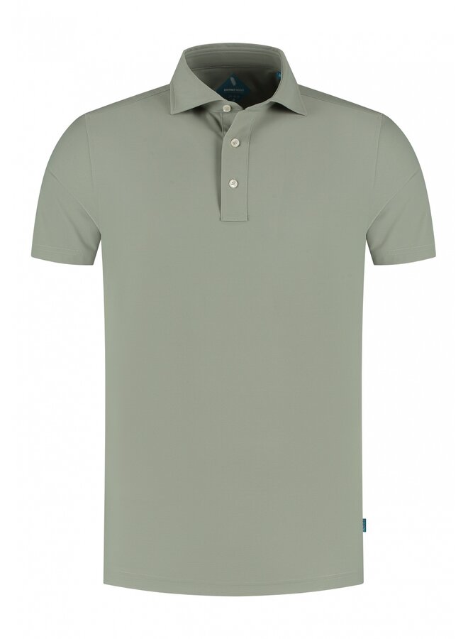 District Indigo Polo Performance Green