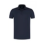 District Indigo Polo Pique Zip Navy