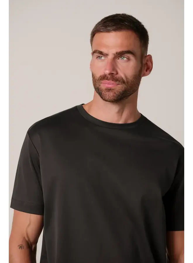 Profuomo T-Shirt SS Crew Neck Dark Brown