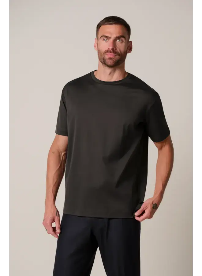 Profuomo T-Shirt SS Crew Neck Dark Brown