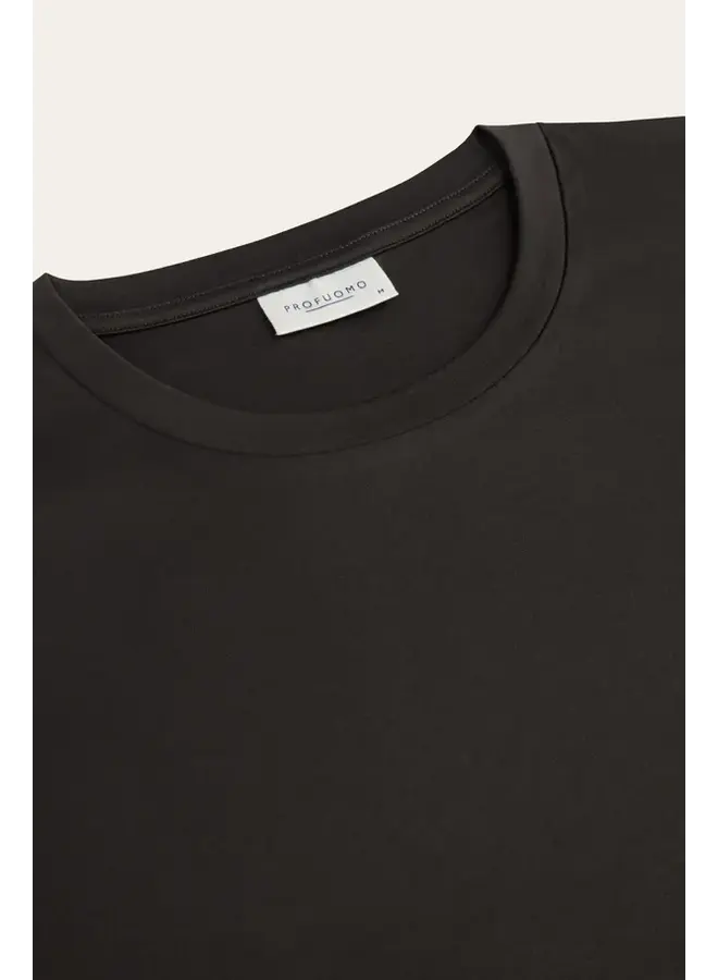 Profuomo T-Shirt SS Crew Neck Dark Brown