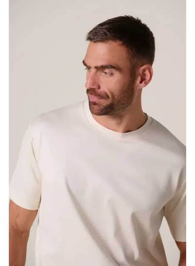 Profuomo T-Shirt SS Crew Neck Raw White