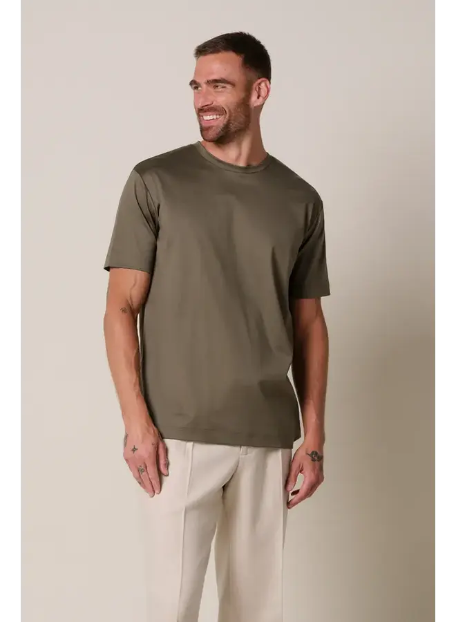 Profuomo T-Shirt SS Crew Neck Taupe