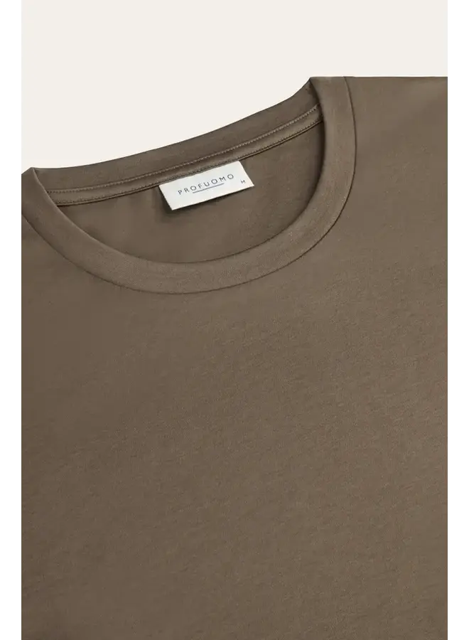 Profuomo T-Shirt SS Crew Neck Taupe