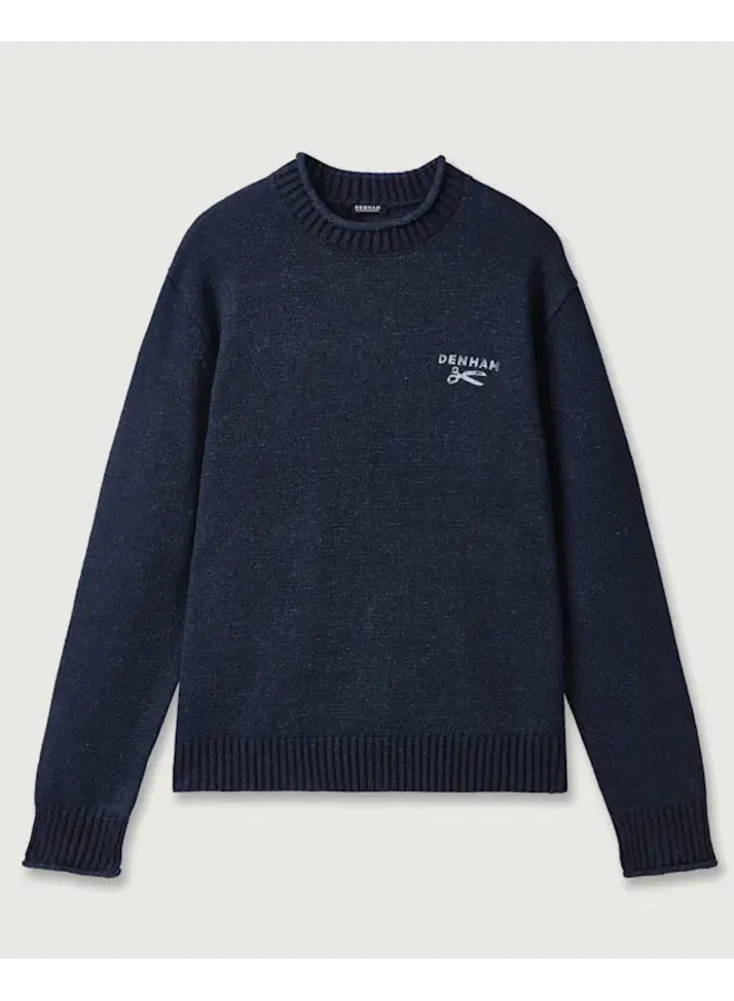 Denham Pullover Regal Knit Dark Blue