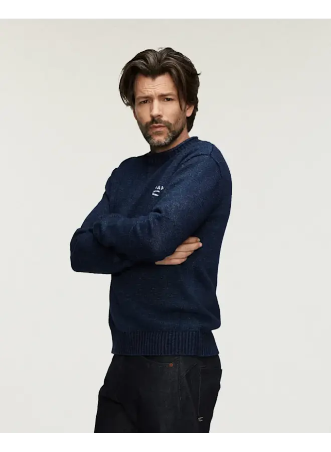 Denham Pullover Regal Knit Dark Blue