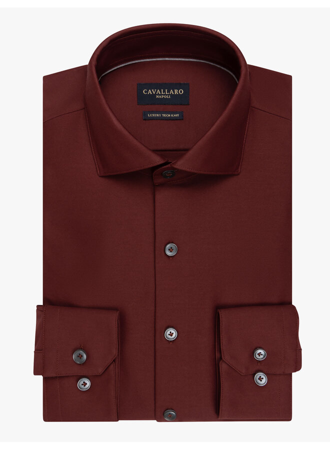 Cavallaro Overhemd Compattio Wine Red